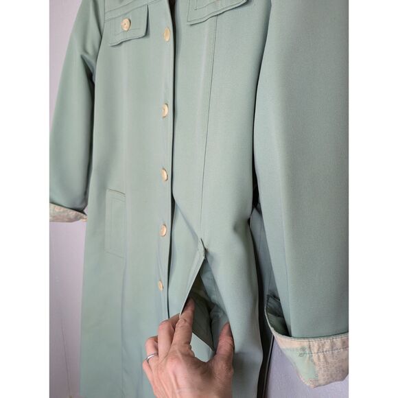 Vintage 70s Puget Sounder Green All Weather Coat by Item House - Picture 5 of 16